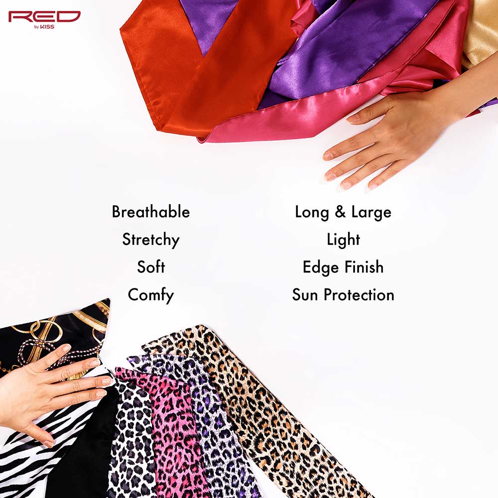 Red by Kiss Silky Satin Wrap Scarf - Beauty Exchange Beauty Supply