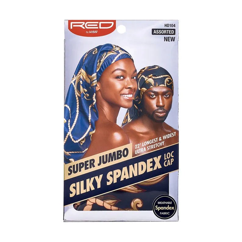 Red by Kiss Silky Spandex Loc Cap Super Jumbo – Ultra - Stretch Fit for Extra - Long Locs & Braids | Assorted Colors - Beauty Exchange Beauty Supply