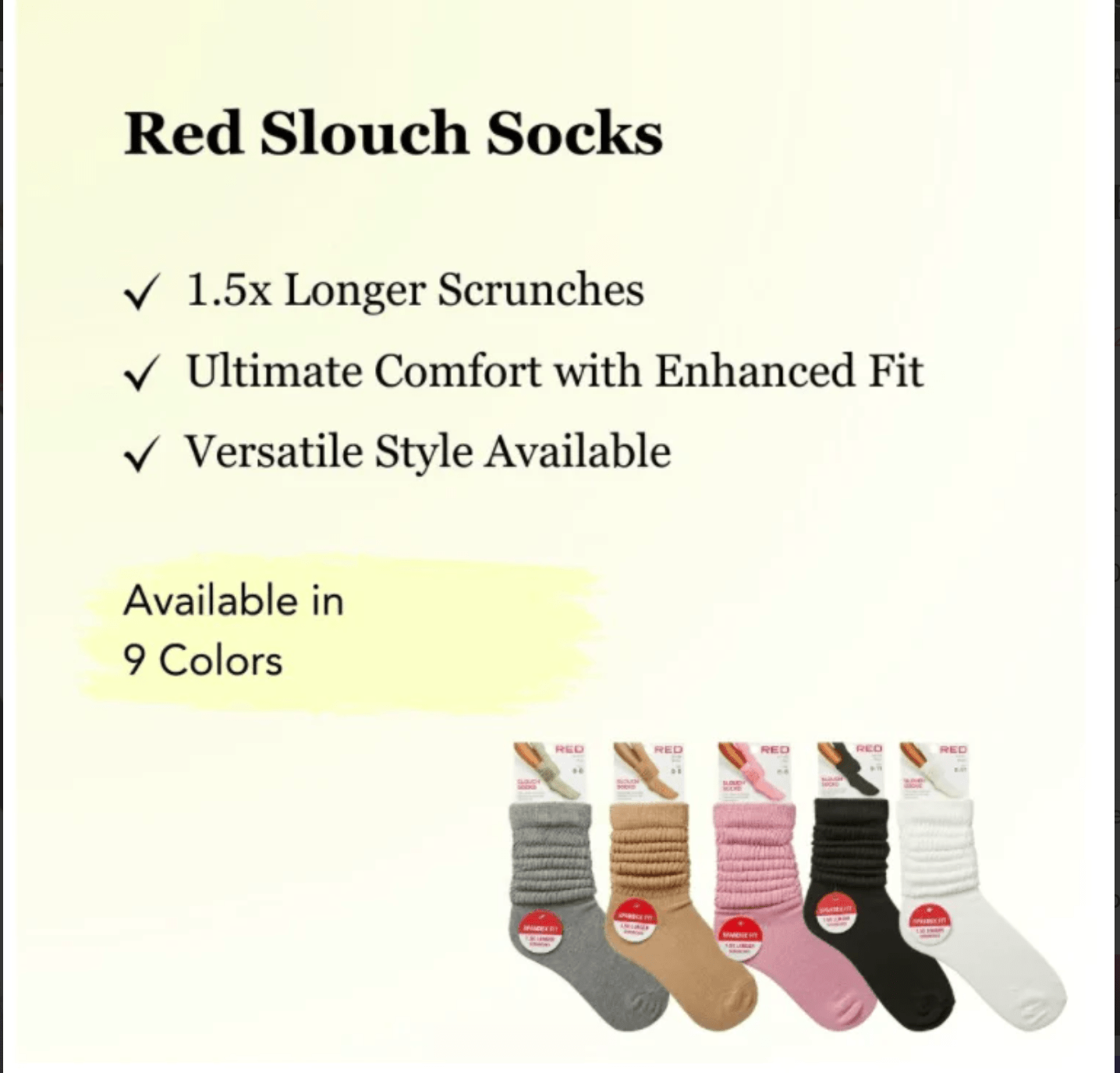 Red by Kiss Slouch Socks – Soft, Stylish & Cozy - Beauty Exchange Beauty Supply