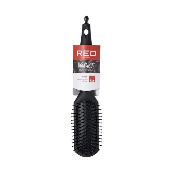 Red by Kiss Small Sectioning Silky Paddle HH32 – Compact, Smooth & Part with Precision | Size: Small Paddle - Beauty Exchange Beauty Supply
