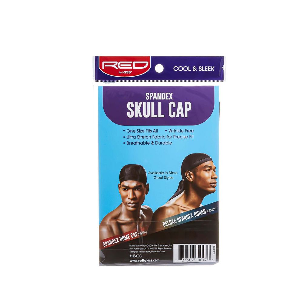 Red by Kiss Spandex Skull Cap – Flexible & Secure Fit for Locs, Braids & Protective Styles - Beauty Exchange Beauty Supply
