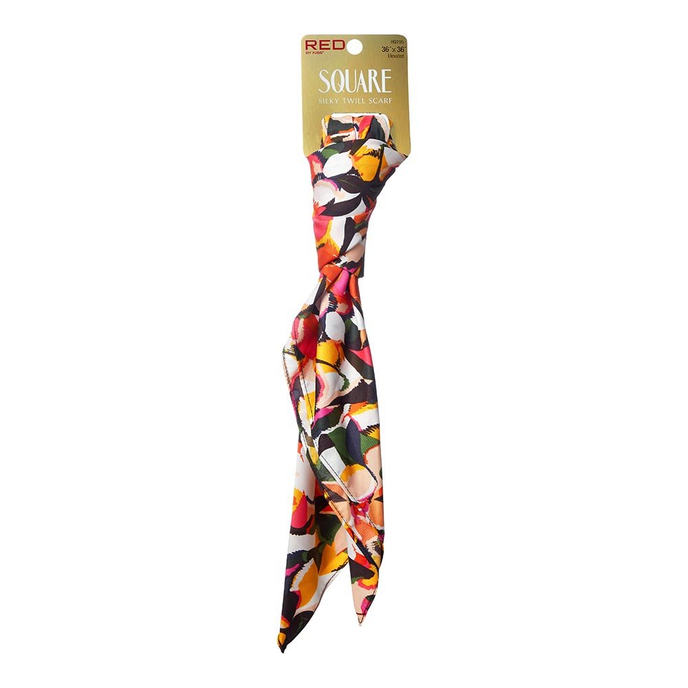 Red by Kiss Square Silky Twill Scarf 36x36 – Elegant, Versatile & Edge - Protective - Beauty Exchange Beauty Supply