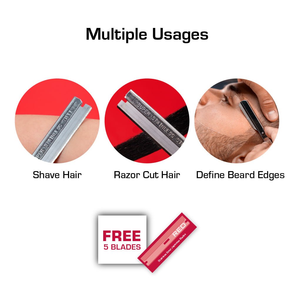 Red by Kiss Stainless Steel Hair Shaper with 5 Blades - Beauty Exchange Beauty Supply