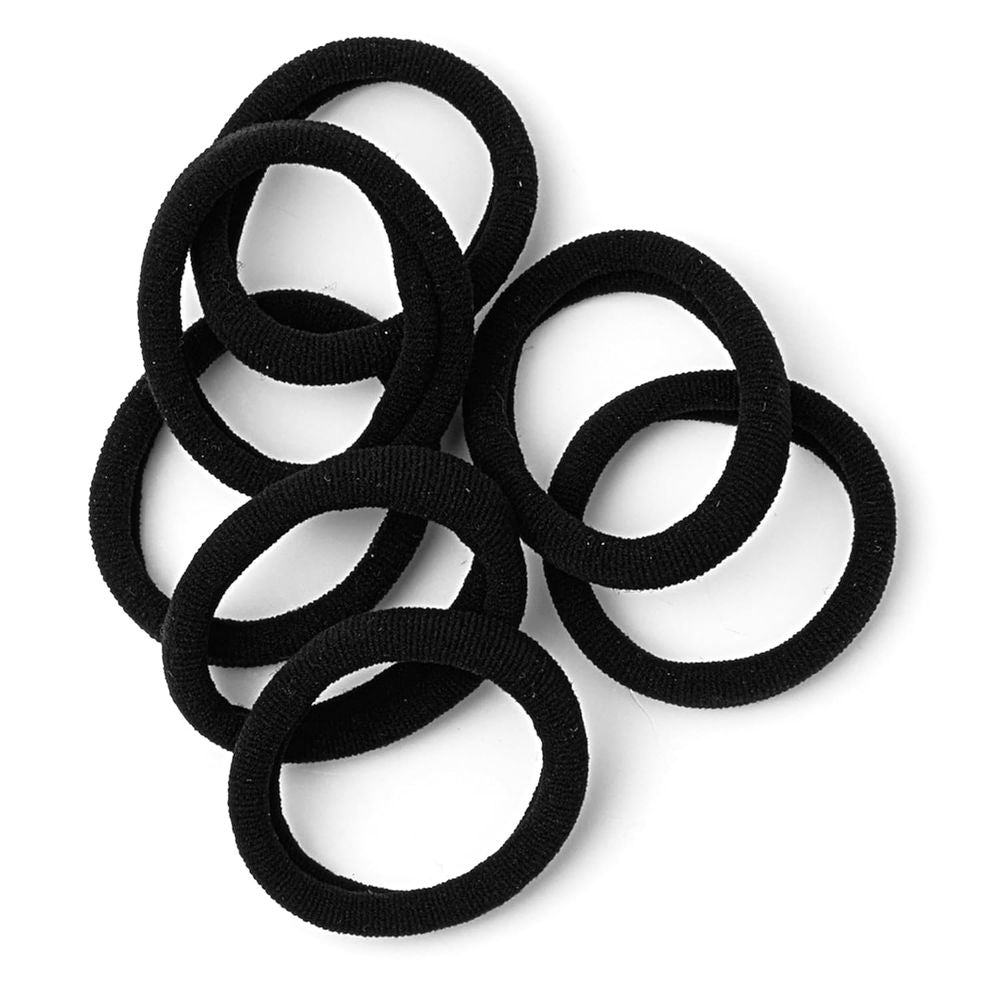 Red by Kiss Strong Hold Ponytail Holders โ No Breakage, 8 Count (Black, HEB21) - Beauty Exchange Beauty Supply