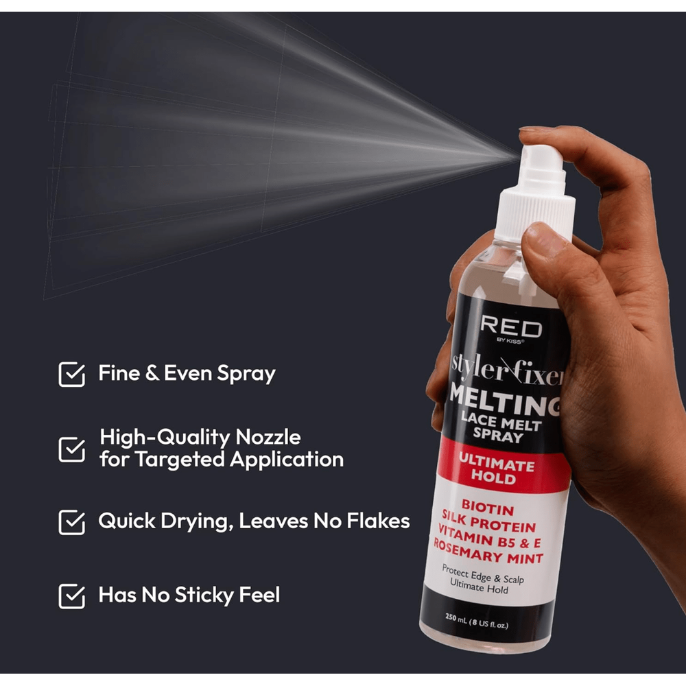 RED by Kiss Style Fixer Lace Melting Spray – 8 oz - Beauty Exchange Beauty Supply