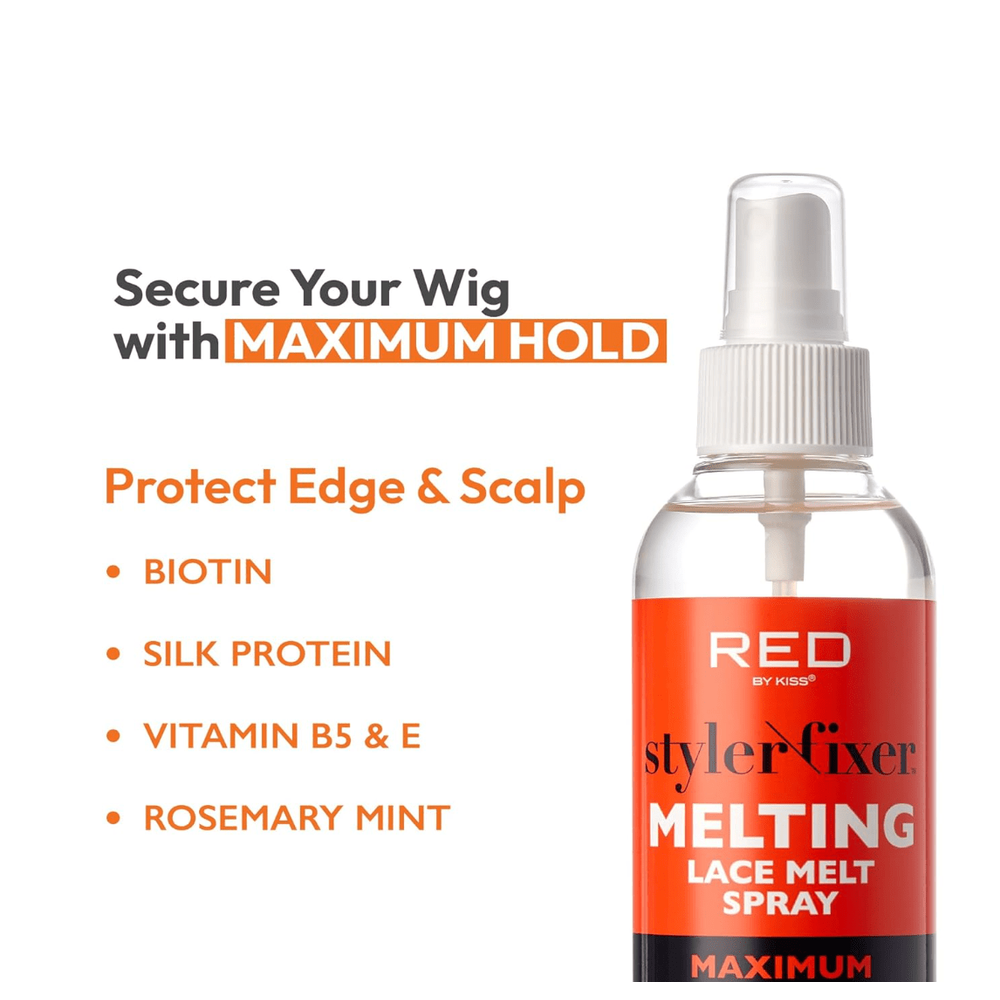 RED by Kiss Style Fixer Lace Melting Spray – 8 oz - Beauty Exchange Beauty Supply