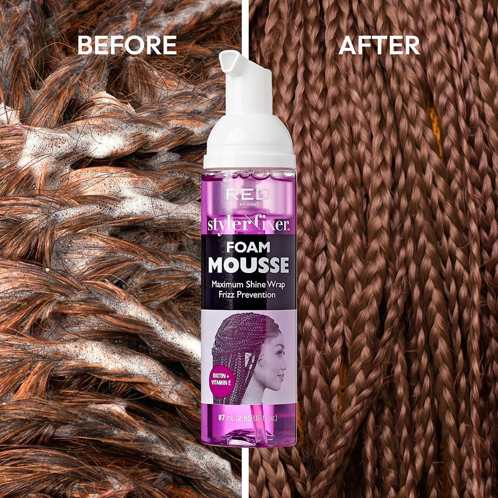 Red by Kiss – Styler Fixer Foam Mousse (2.5 fl oz) - Beauty Exchange Beauty Supply