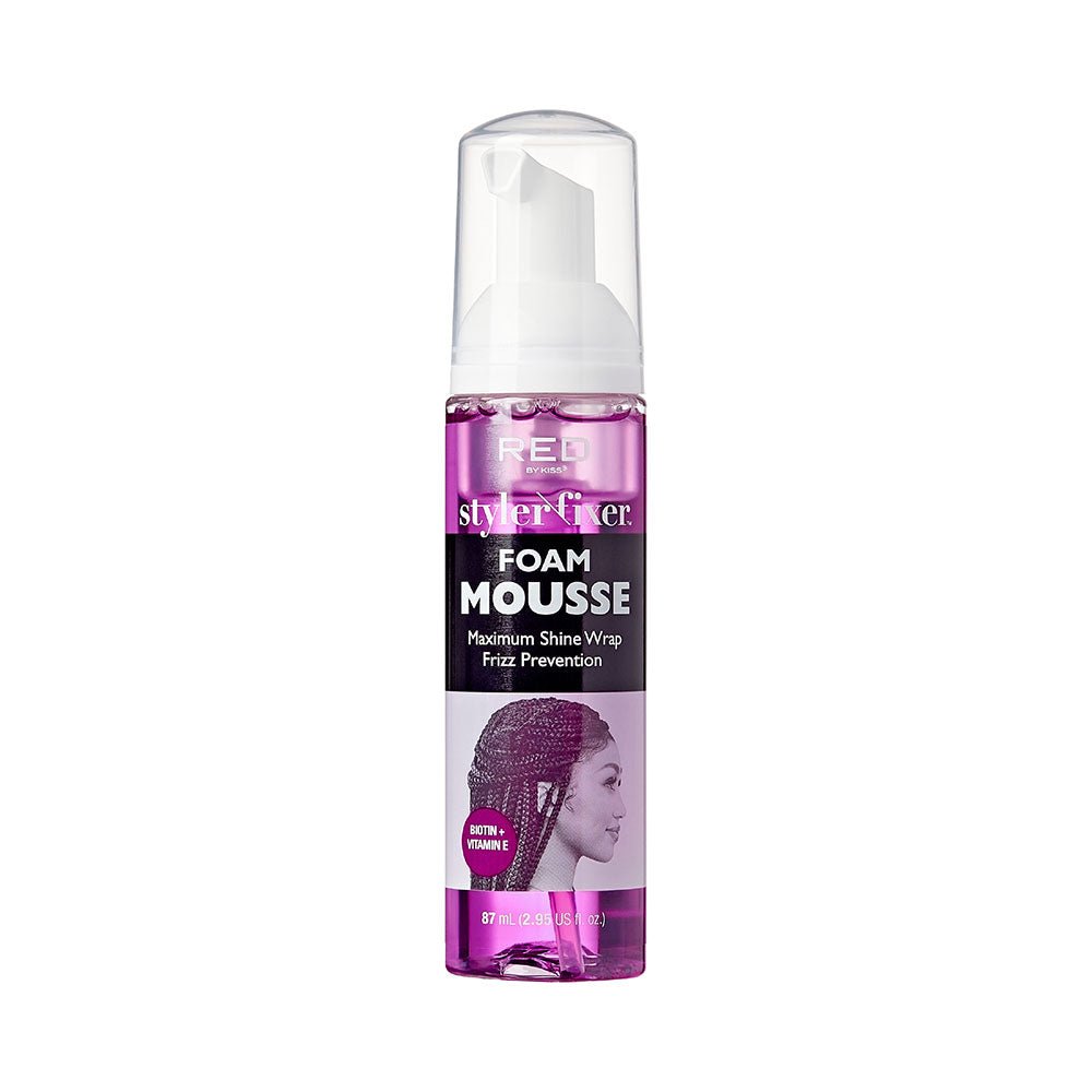 Red by Kiss – Styler Fixer Foam Mousse (2.5 fl oz) - Beauty Exchange Beauty Supply