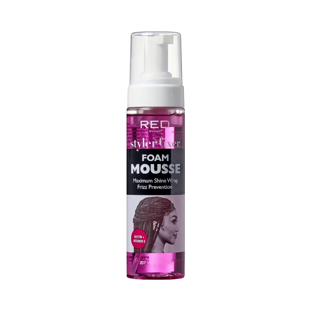 Red by Kiss – Styler Fixer Foam Mousse (7 fl oz) - Beauty Exchange Beauty Supply