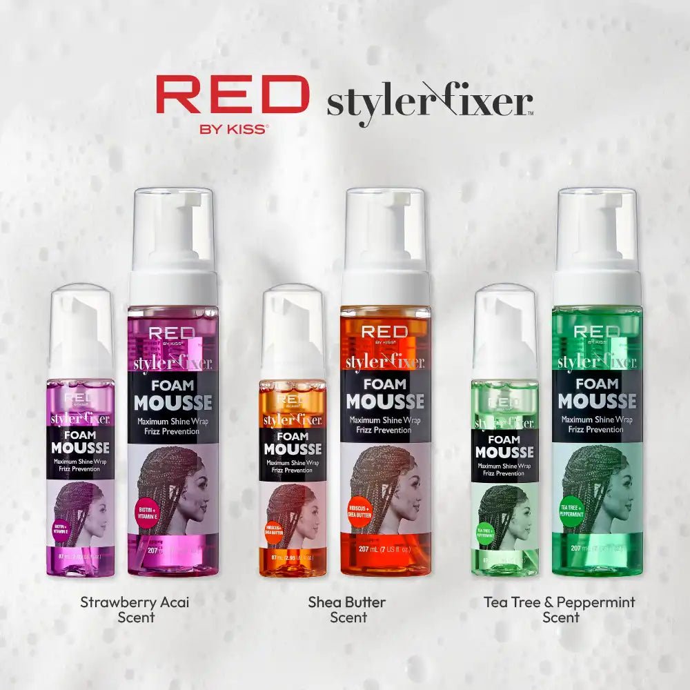 Red by Kiss – Styler Fixer Foam Mousse (7 fl oz) - Beauty Exchange Beauty Supply