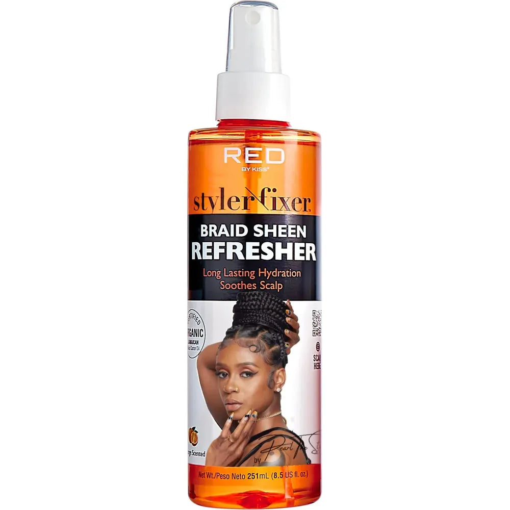 Red by Kiss Styler Fixer – Foam Mousse & Braid Sheen Refresher (8.7oz / 8.5oz) - Beauty Exchange Beauty Supply