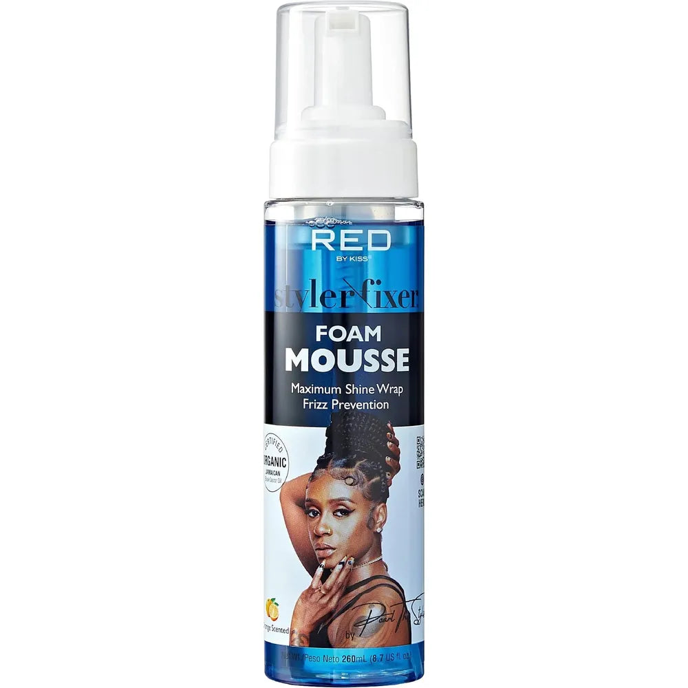 Red by Kiss Styler Fixer – Foam Mousse & Braid Sheen Refresher (8.7oz / 8.5oz) - Beauty Exchange Beauty Supply