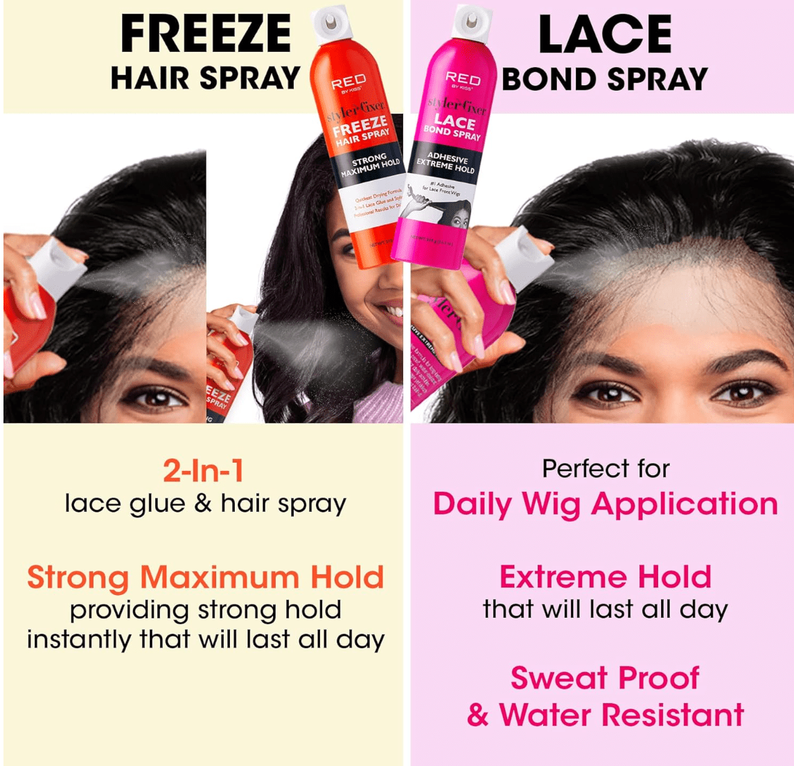 RED by Kiss Styler Fixer Freeze Hair Spray – 11 oz - Beauty Exchange Beauty Supply