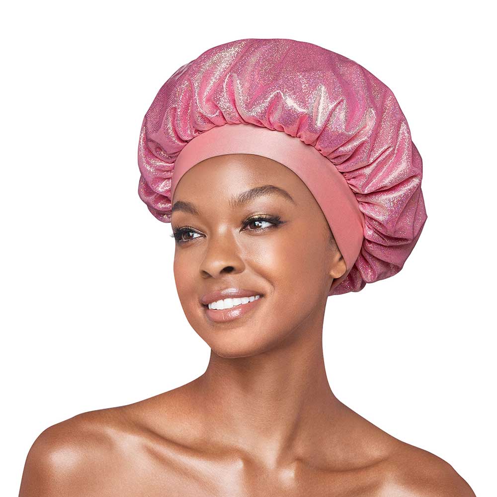 Red by Kiss Super X - Large Glitter Bonnet โ Shine While You Protect Your Style (One Size) - Beauty Exchange Beauty Supply