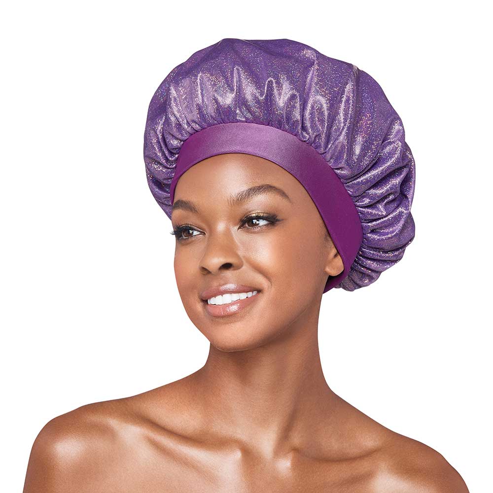 Red by Kiss Super X - Large Glitter Bonnet โ Shine While You Protect Your Style (One Size) - Beauty Exchange Beauty Supply