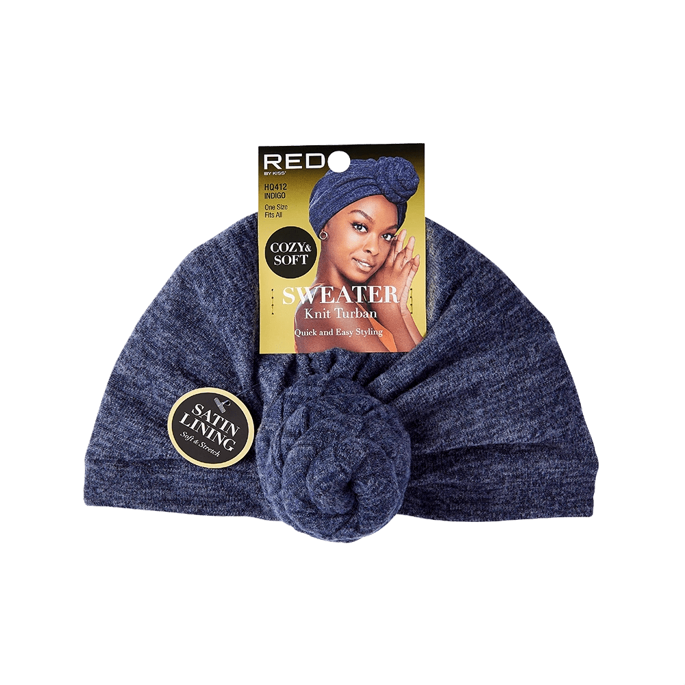 Red by Kiss Sweater Knit Turban – Cozy Style Meets Effortless Wear (One Size Fit Most) - Beauty Exchange Beauty Supply