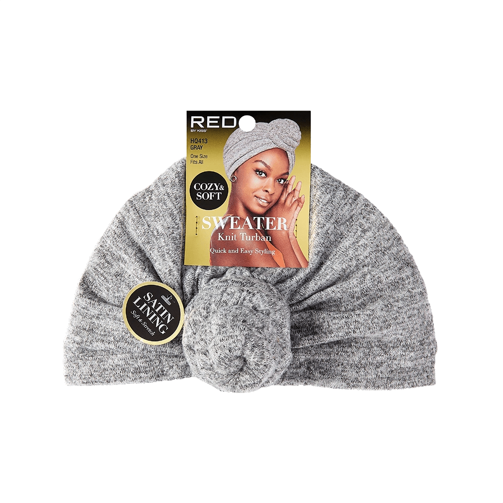 Red by Kiss Sweater Knit Turban – Cozy Style Meets Effortless Wear (One Size Fit Most) - Beauty Exchange Beauty Supply
