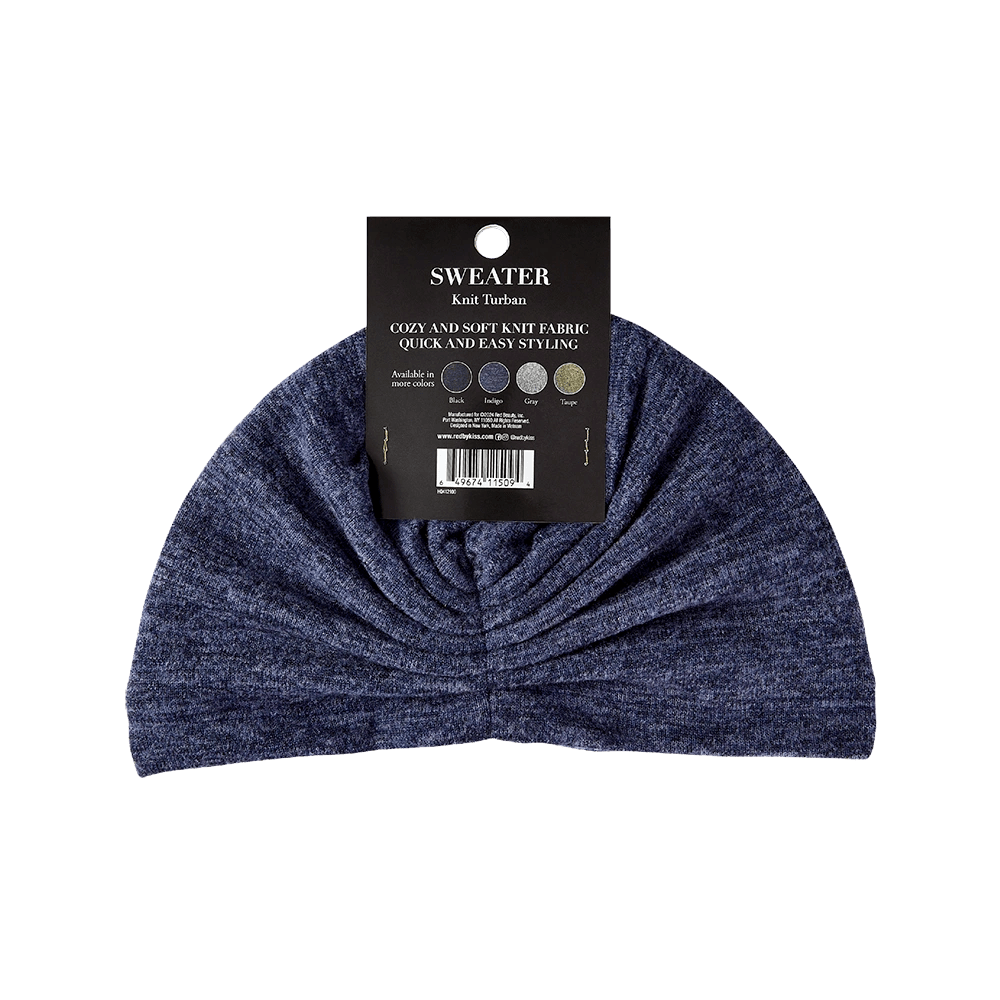 Red by Kiss Sweater Knit Turban – Cozy Style Meets Effortless Wear (One Size Fit Most) - Beauty Exchange Beauty Supply