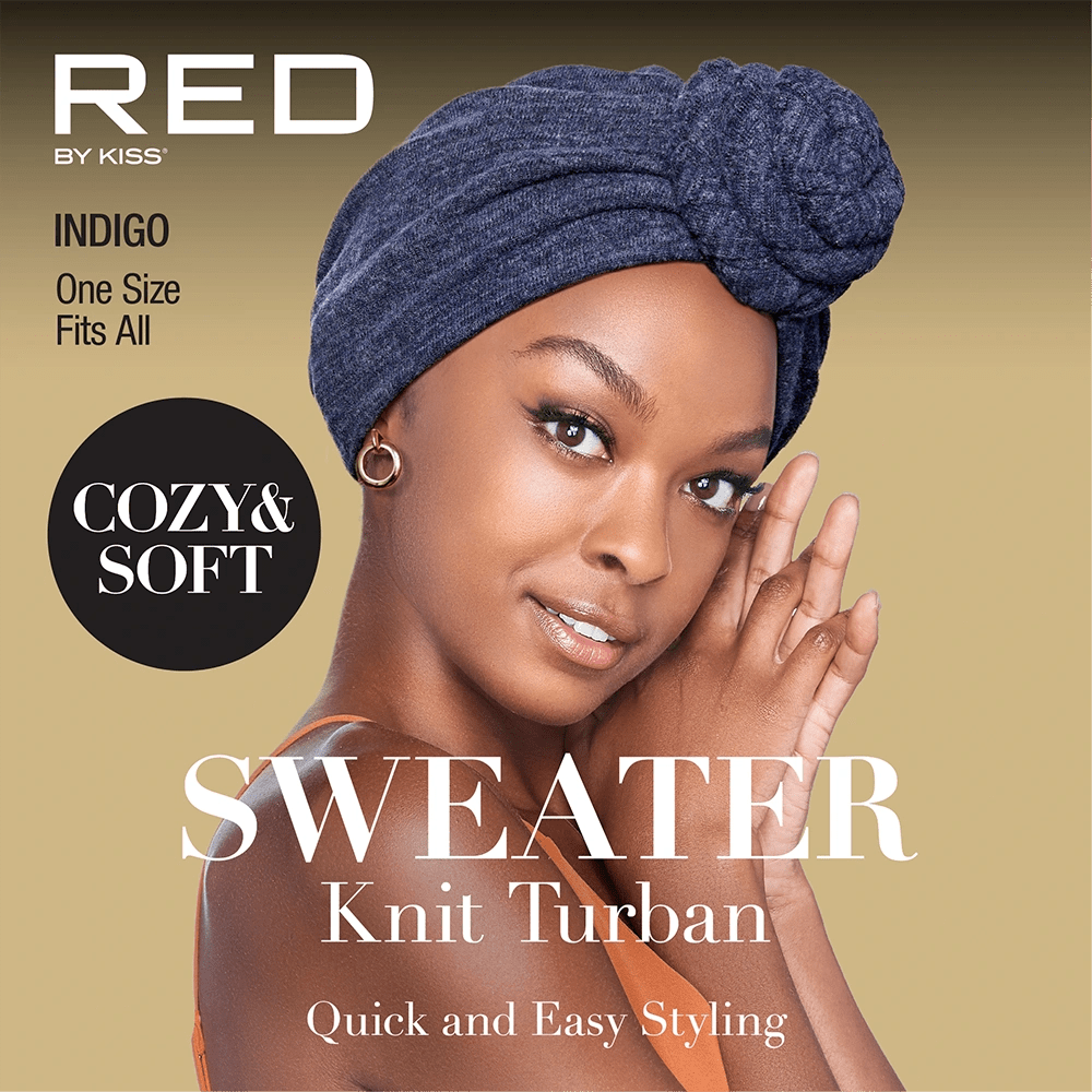 Red by Kiss Sweater Knit Turban – Cozy Style Meets Effortless Wear (One Size Fit Most) - Beauty Exchange Beauty Supply
