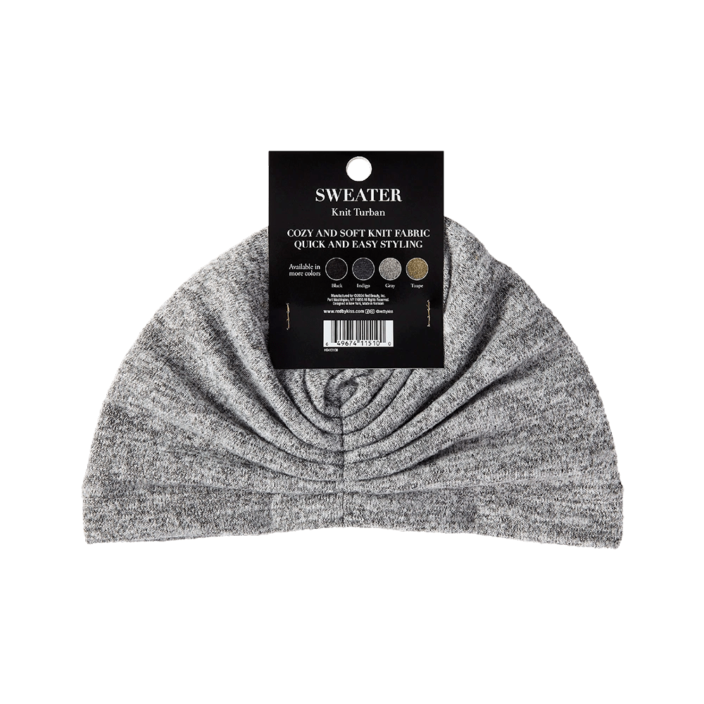 Red by Kiss Sweater Knit Turban – Cozy Style Meets Effortless Wear (One Size Fit Most) - Beauty Exchange Beauty Supply