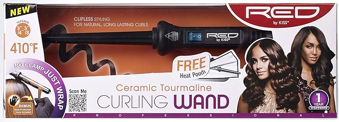 Red by Kiss Tapered Curling Wand 3/4" to 3/8" - Beauty Exchange Beauty Supply