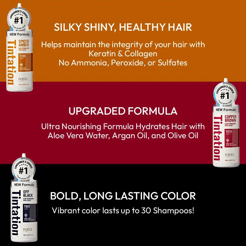 Red by Kiss – Tintation Semi - Permanent Hair Color - Beauty Exchange Beauty Supply