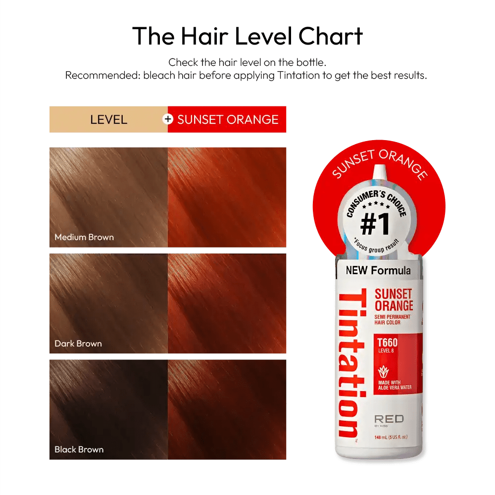 Red by Kiss – Tintation Semi - Permanent Hair Color - Beauty Exchange Beauty Supply