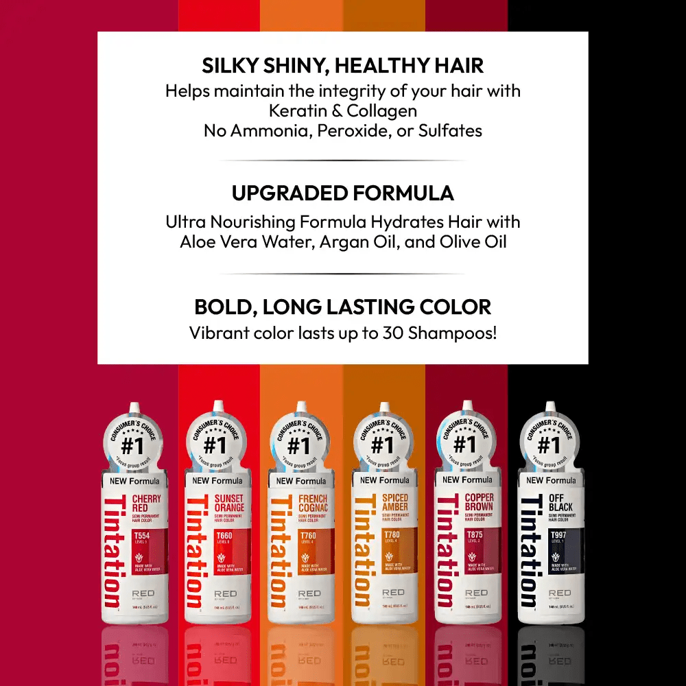 Red by Kiss – Tintation Semi - Permanent Hair Color - Beauty Exchange Beauty Supply