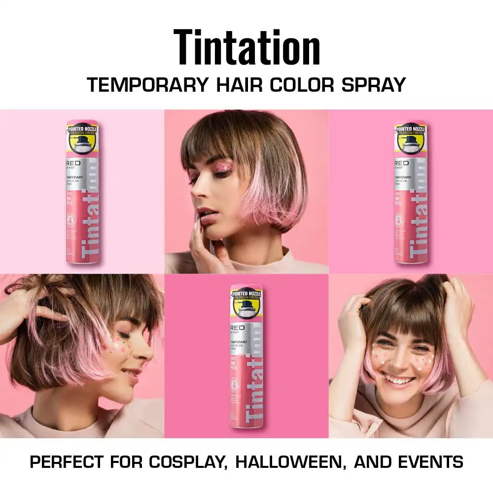 Red by Kiss Tintation Temporary Hair Color Spray – Vibrant Collection - Beauty Exchange Beauty Supply