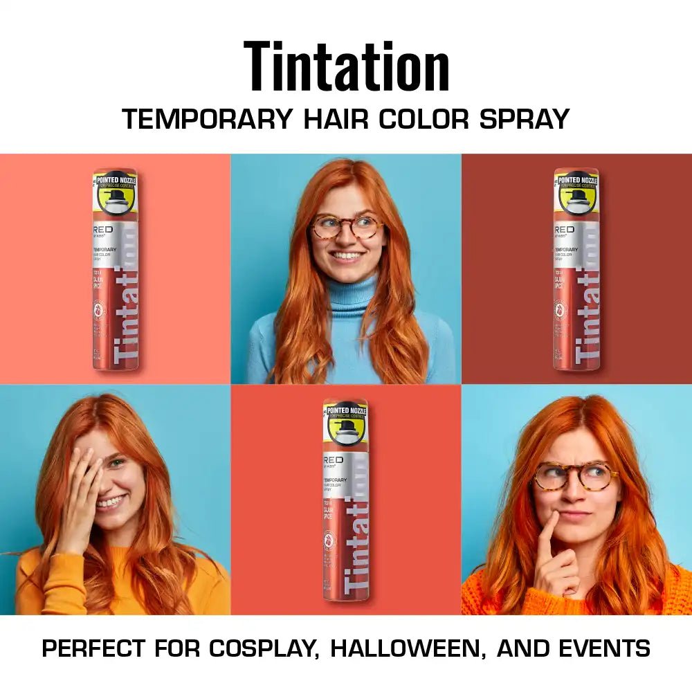 Red by Kiss Tintation Temporary Hair Color Spray – Vibrant Collection - Beauty Exchange Beauty Supply