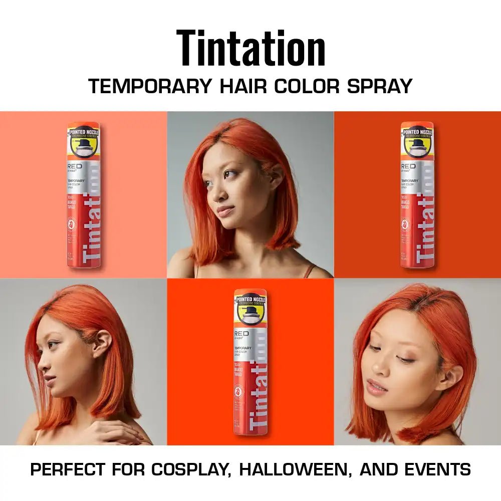 Red by Kiss Tintation Temporary Hair Color Spray – Vibrant Collection - Beauty Exchange Beauty Supply