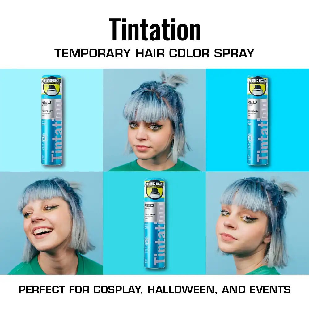 Red by Kiss Tintation Temporary Hair Color Spray – Vibrant Collection - Beauty Exchange Beauty Supply
