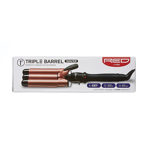 Red by Kiss Triple Barrel Hair Waver 1″ - Beauty Exchange Beauty Supply