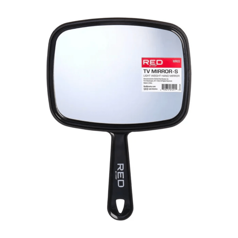 Red by Kiss TV Mirror - S MR03 – Compact Rectangular Styling Mirror | Travel - Friendly & Salon - Ready - Beauty Exchange Beauty Supply