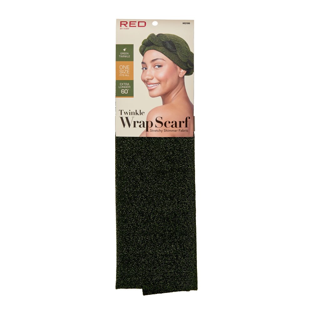 Red by Kiss Twinkle Wrap Scarf – Stretchy, Shimmery, & Shine - Ready (One Size Fits Most) - Beauty Exchange Beauty Supply