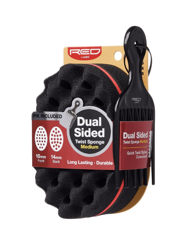 Red By Kiss Twist Sponge with PIK - Dual Sided Curved - Beauty Exchange Beauty Supply