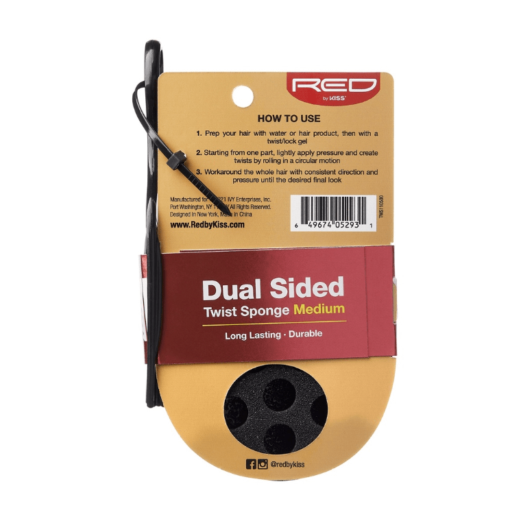 Red By Kiss Twist Sponge with PIK - Dual Sided Curved - Beauty Exchange Beauty Supply
