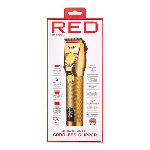 Red by Kiss Ultra Clean Cut Cordless Hair Clipper - Beauty Exchange Beauty Supply