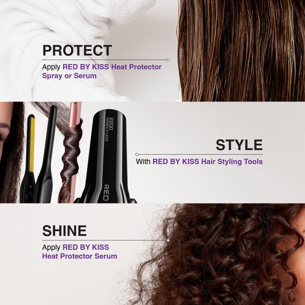 Red by Kiss Ultra Shine Heat Protector Oil Serum - Beauty Exchange Beauty Supply