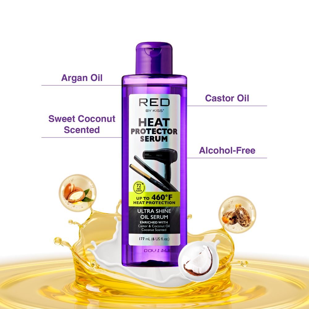 Red by Kiss Ultra Shine Heat Protector Oil Serum - Beauty Exchange Beauty Supply