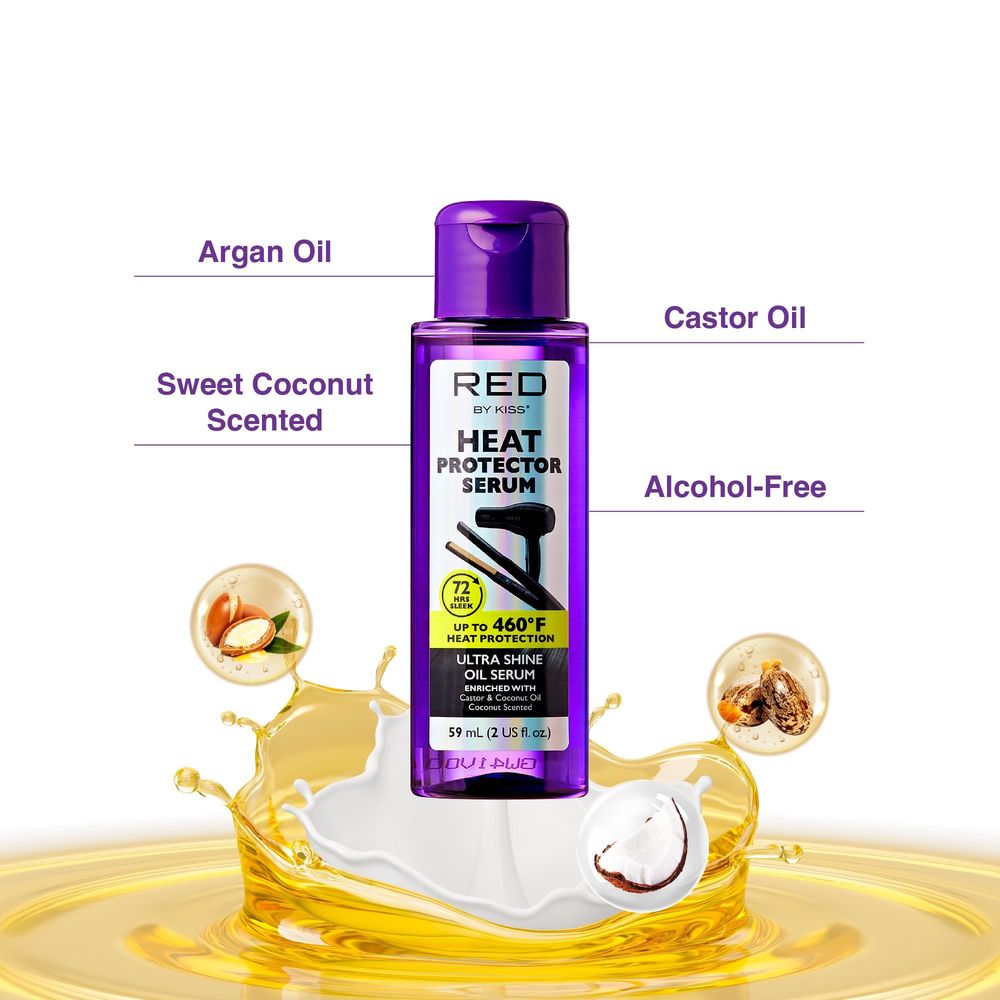 Red by Kiss Ultra Shine Heat Protector Oil Serum - Beauty Exchange Beauty Supply