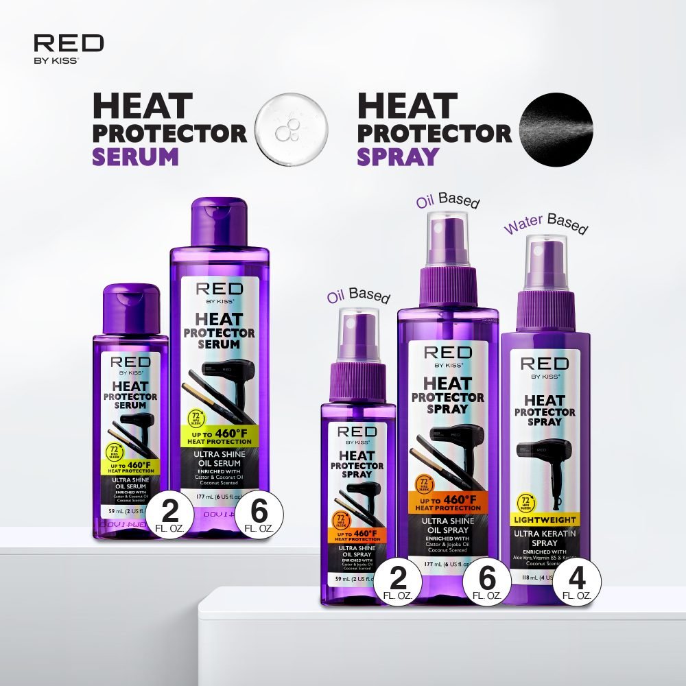 Red by Kiss Ultra Shine Heat Protector Oil Spray - Beauty Exchange Beauty Supply