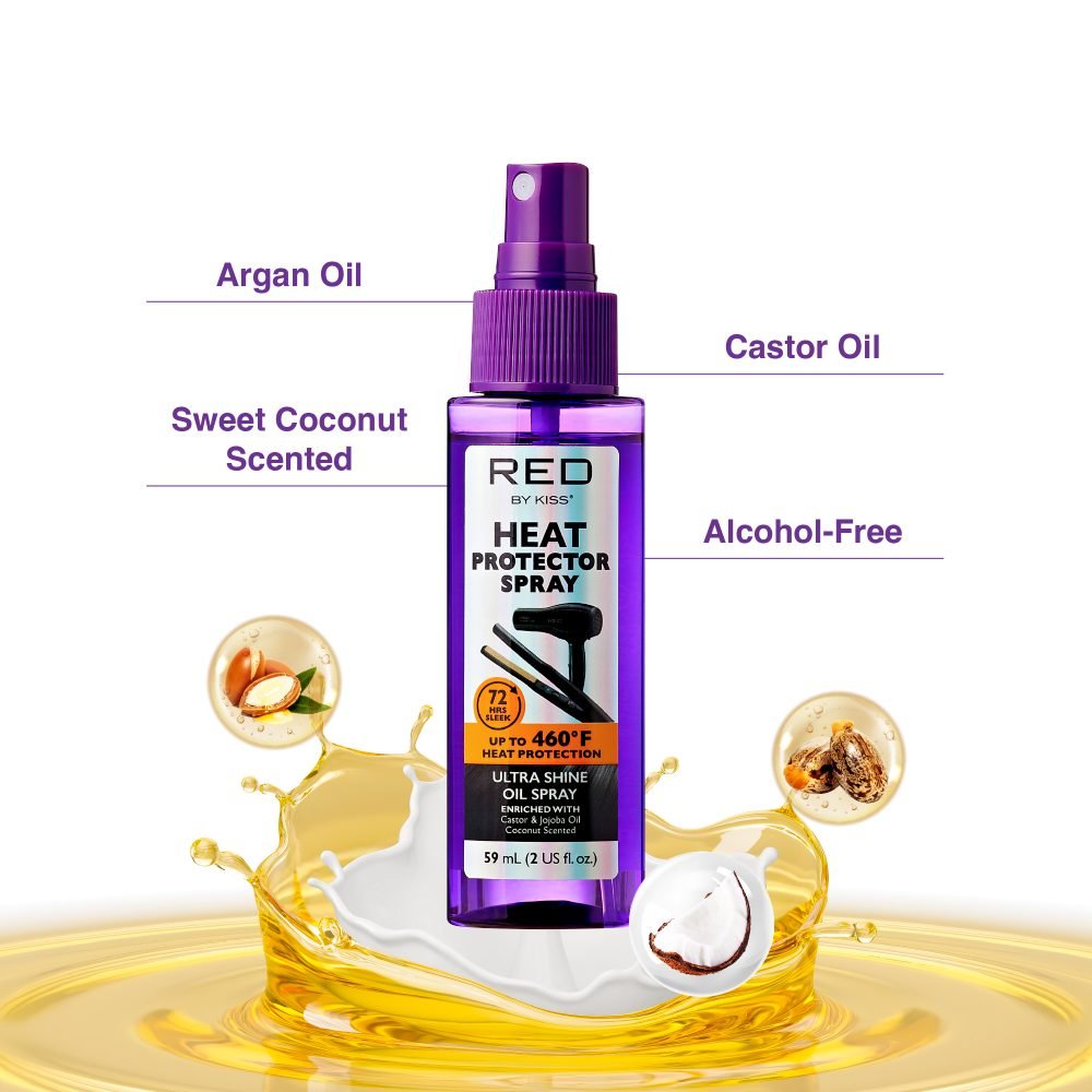 Red by Kiss Ultra Shine Heat Protector Oil Spray - Beauty Exchange Beauty Supply