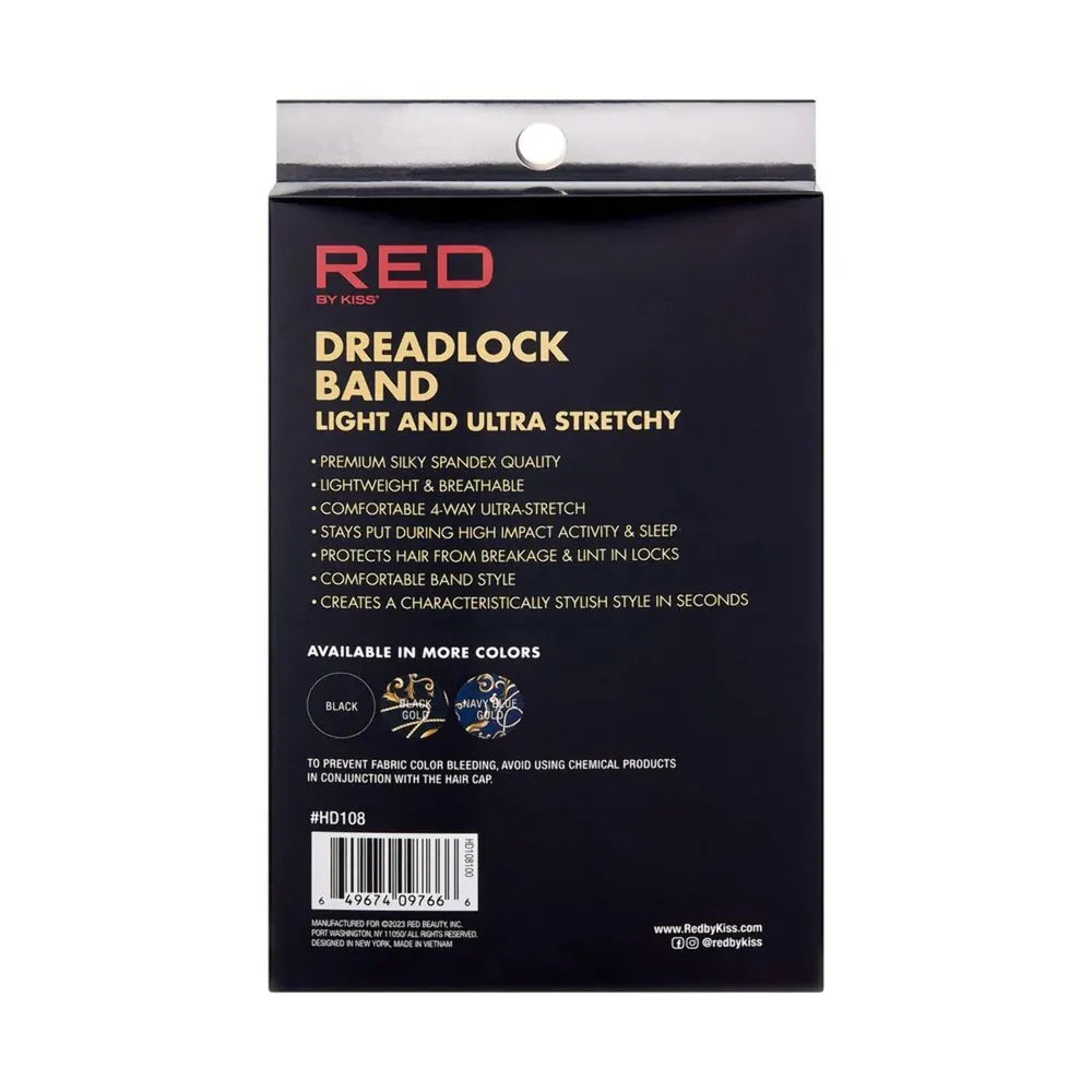 Red by Kiss Ultra Stretchy Dreadlock Band – Strong Hold Without Tension | HD107–HD108 (Black & Assorted) - Beauty Exchange Beauty Supply