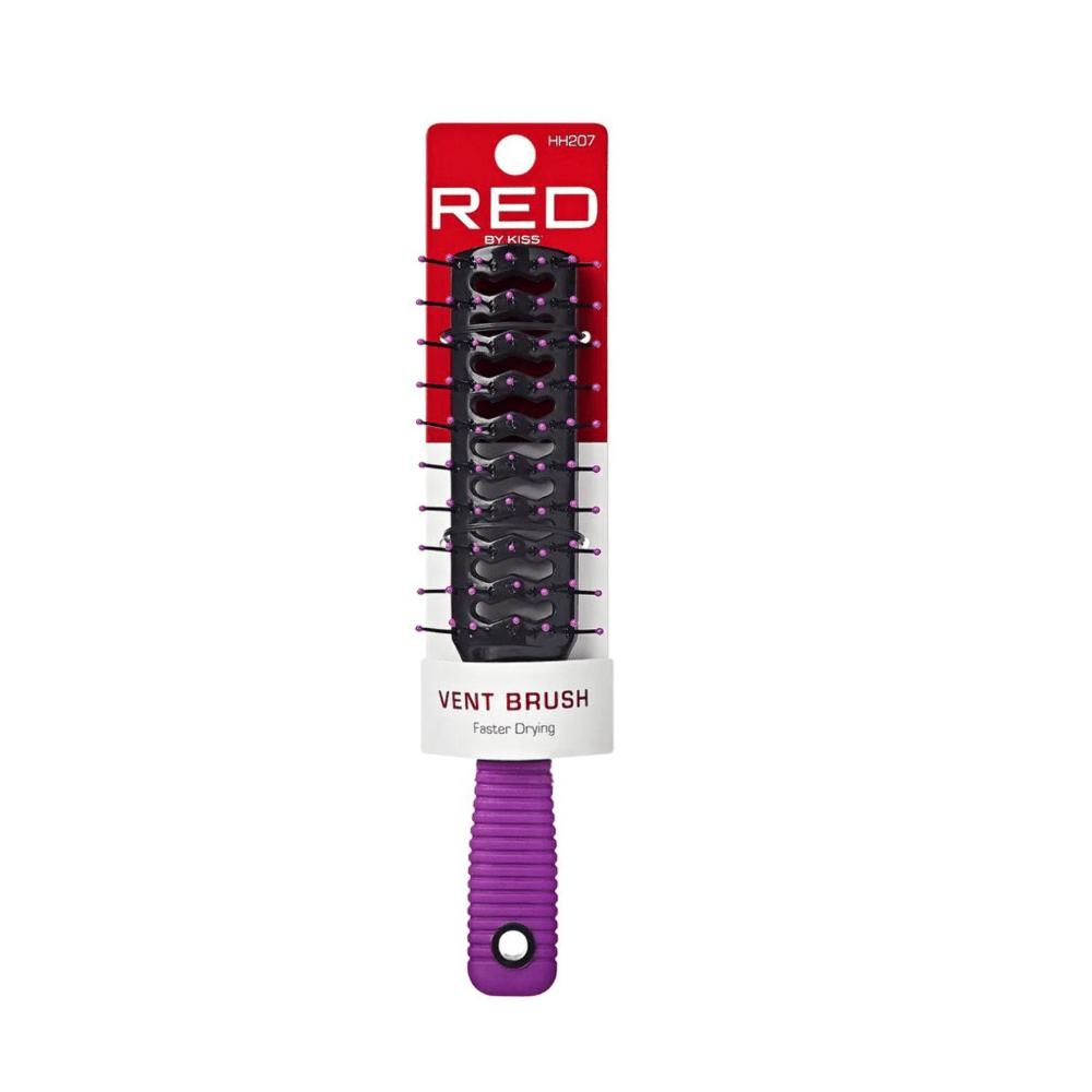Red by Kiss Vent Brush HH207 – Fast Drying, Gentle Detangling & Easy Styling | Size: Full - Length Vent Design - Beauty Exchange Beauty Supply