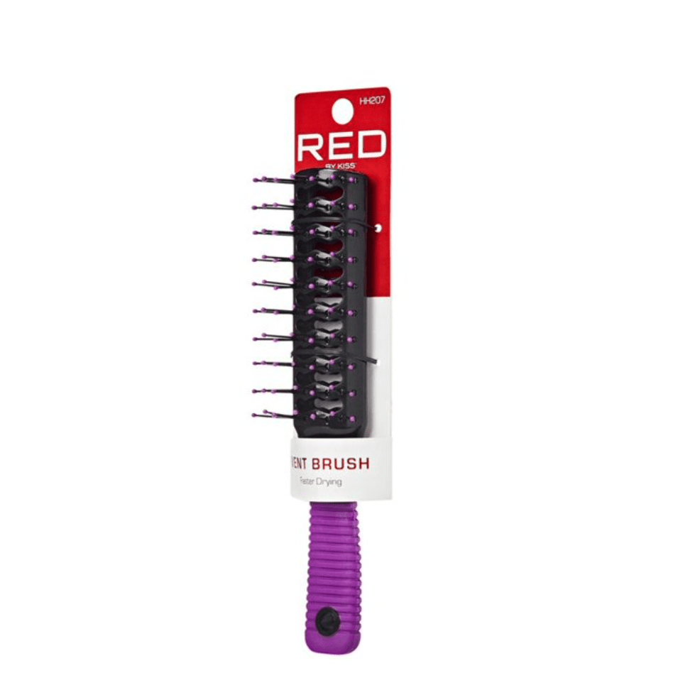Red by Kiss Vent Brush HH207 – Fast Drying, Gentle Detangling & Easy Styling | Size: Full - Length Vent Design - Beauty Exchange Beauty Supply