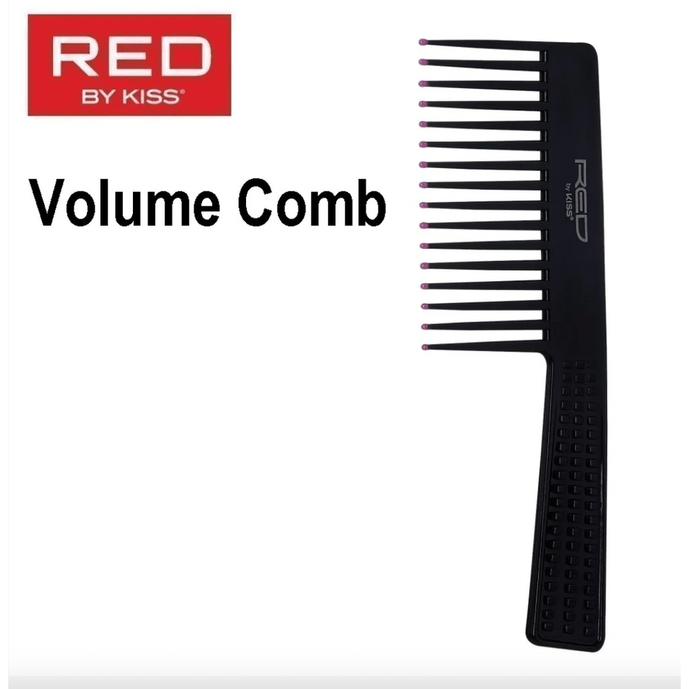 Red by Kiss Volume Comb – Black, Adds Lift & Body to Hair with Ease | HM54 | Ideal for Natural Hair, Wigs & Styling Volume - Beauty Exchange Beauty Supply
