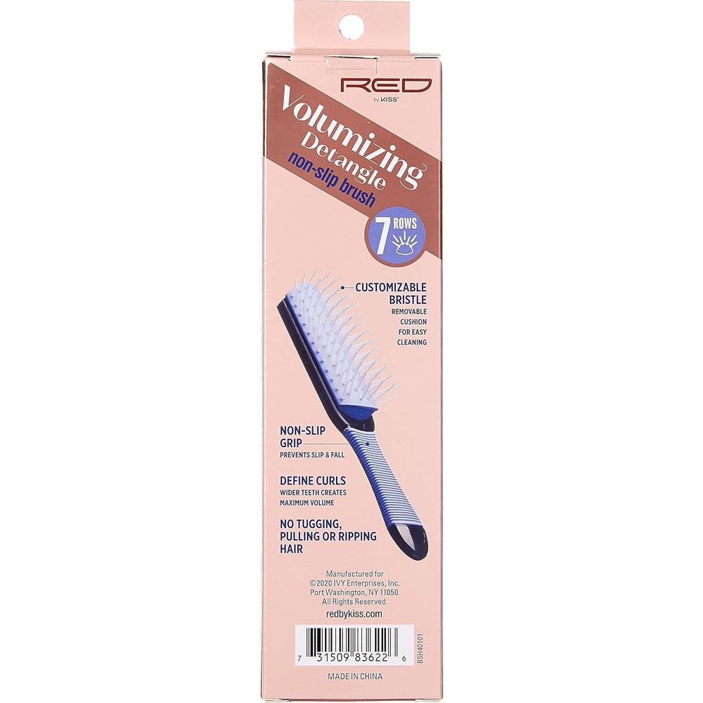 Red by Kiss Volumizing Detangle Non - Slip Brush BSH40 – Tangle - Free Glide with Root - Lifting Volume | Size: Full Detangle - Beauty Exchange Beauty Supply