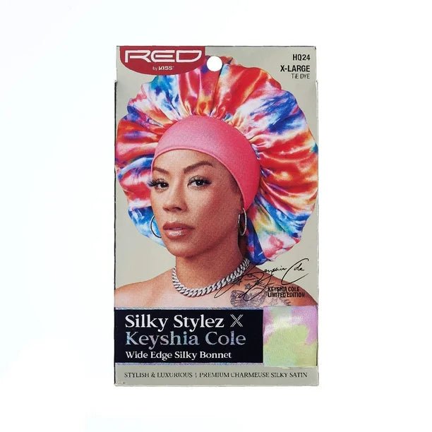 Red by Kiss Wide Edge Silky Bonnet – X - Large | Smooth Fit, Bold Prints, Edge - Friendly Design - Beauty Exchange Beauty Supply