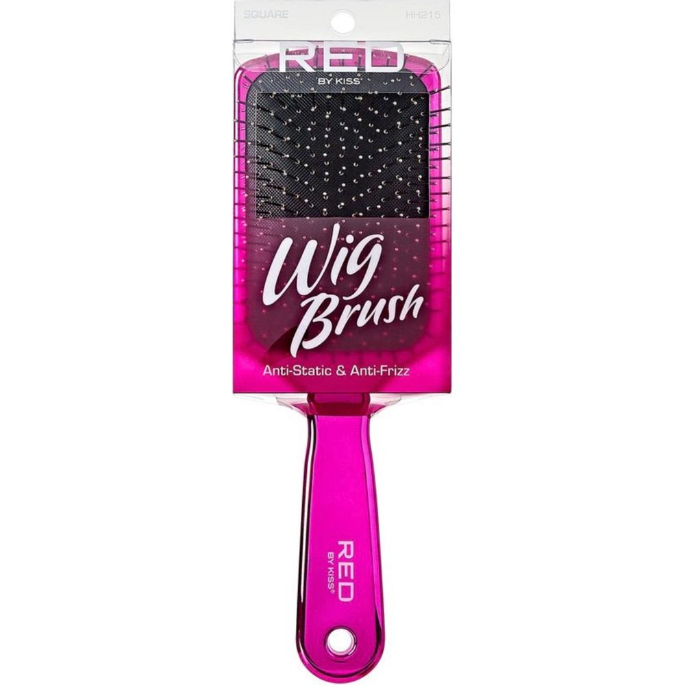 Red by Kiss Wig Brush HH215 – Gentle Detangling & Styling for Wigs | Size: Standard Brush - Beauty Exchange Beauty Supply